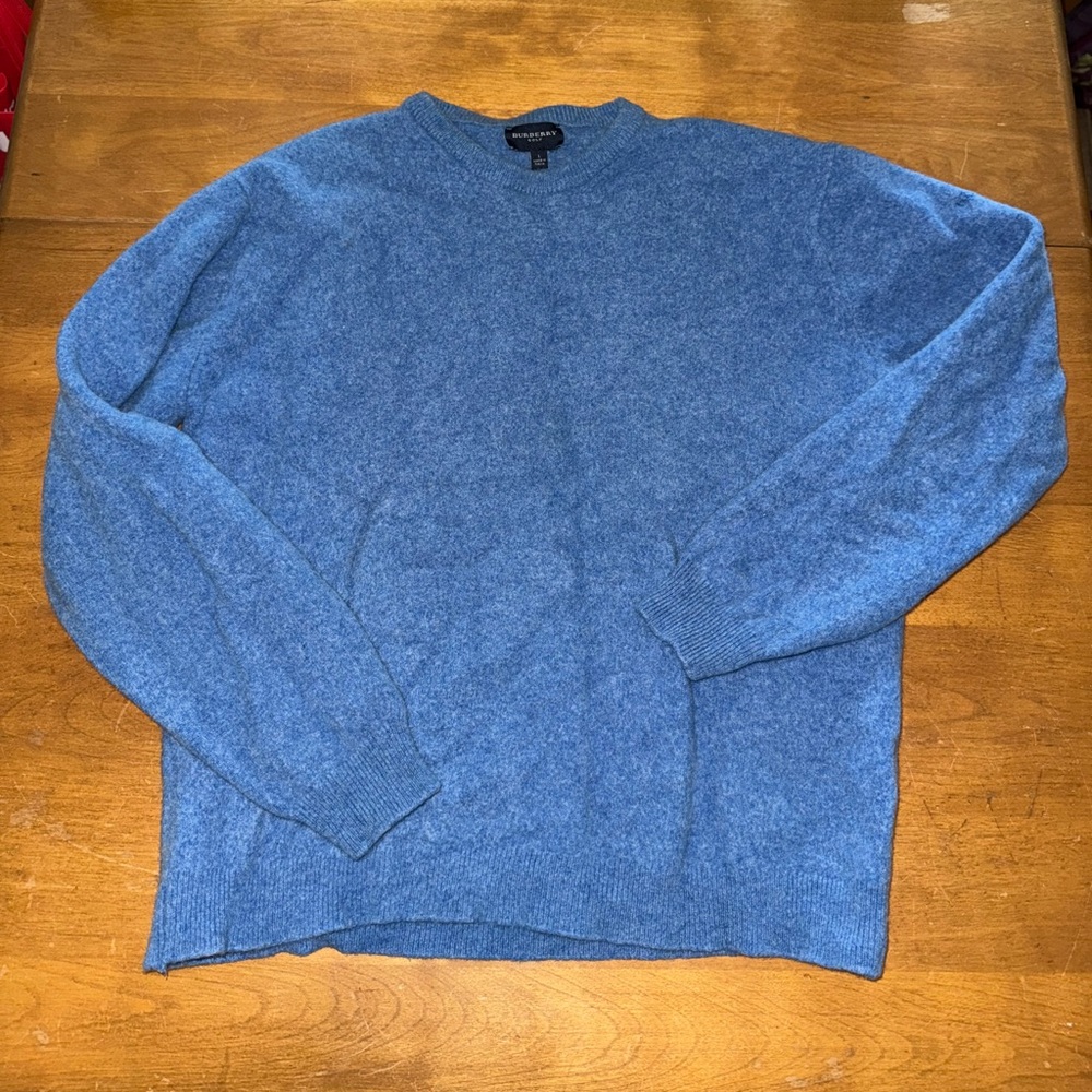 Burberry Blue Crewneck Sweater